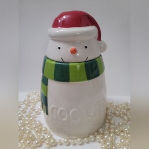 Super Cute Snowman Cookie Jar For Sale